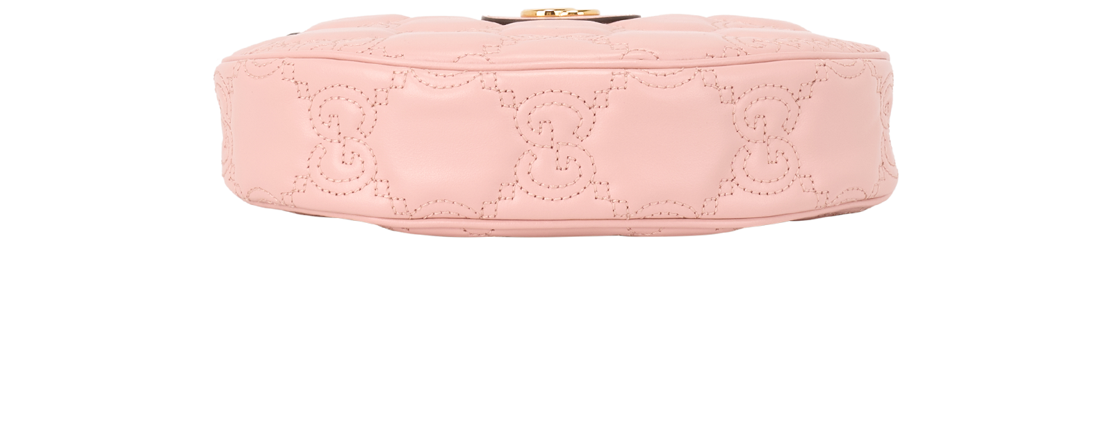 Crescent-Shaped Shoulder Bag, &pound;750, Handbags, Pink, Leather, Top view